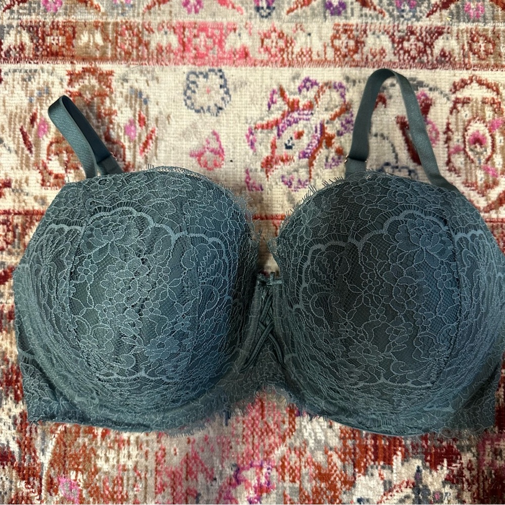 Victoria's Secret Lace Bra in Dark Teal